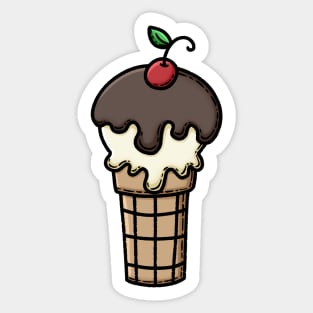 Ice cream cone Sticker